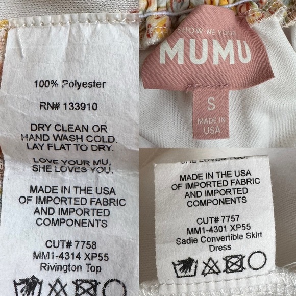 Show Me Your Mumu Set Stevie’s Paisley Rivington Top & Sadie Convertible Skirt S - Picture 12 of 13